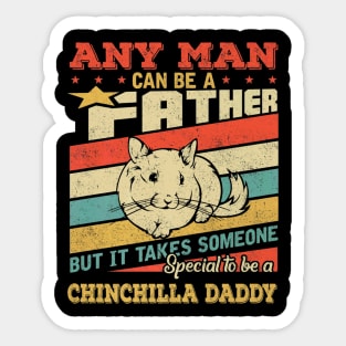 Chinchilla Daddy Father Day Sticker